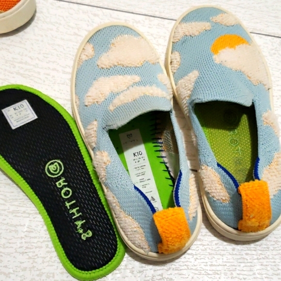 Rothys 10 blue skies flat loafers youth sneakers - Picture 6 of 6